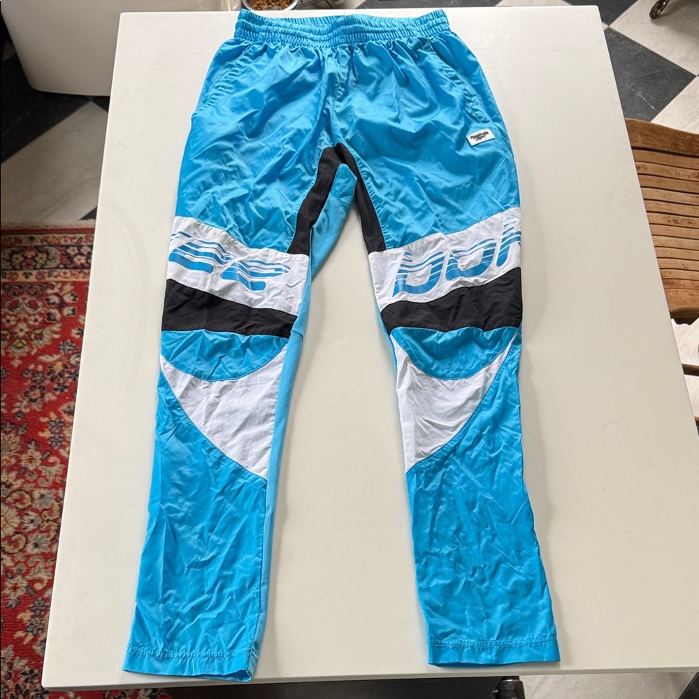 Reebok Men’s S Turquoise and Black Joggers
